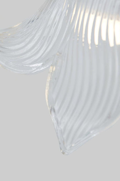 Clear Petal Glass Pendant Lamp - view 13 | vexalamps