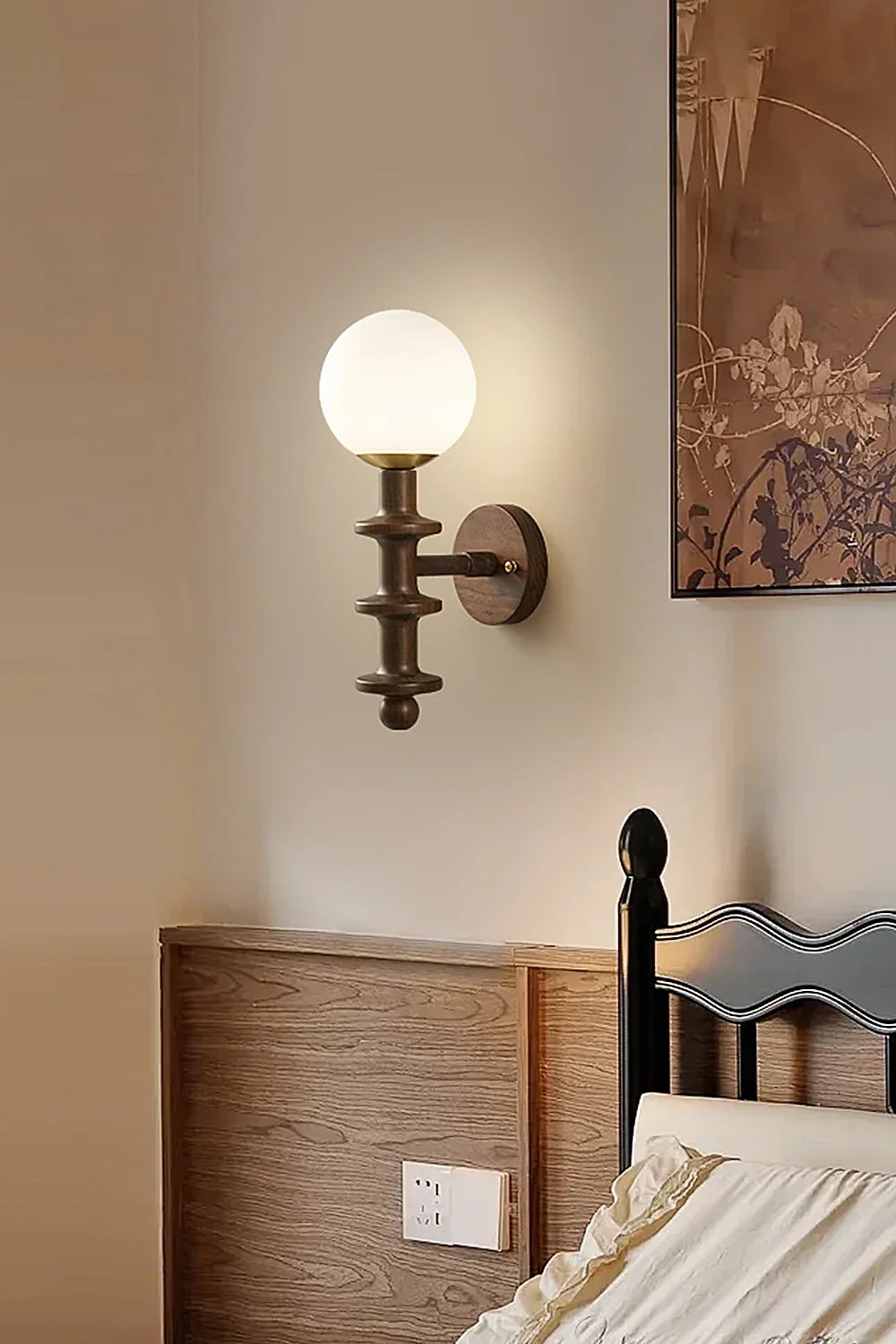 Coslett Wood Wall Lamp - view 2 | vexalamps
