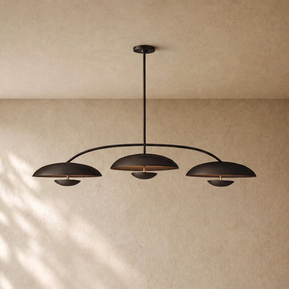 Cosm Linear Chandelier - black / 60’’