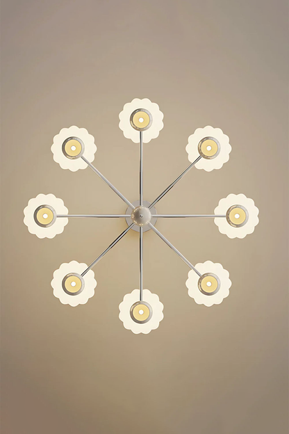 Cream Pumpkin Chandelier - view 10 | vexalamps