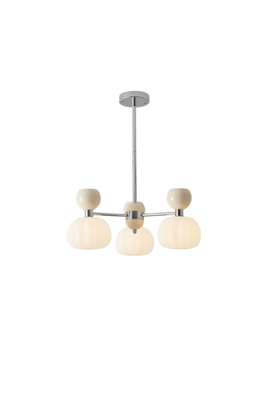 Cream Pumpkin Chandelier | vexalamps