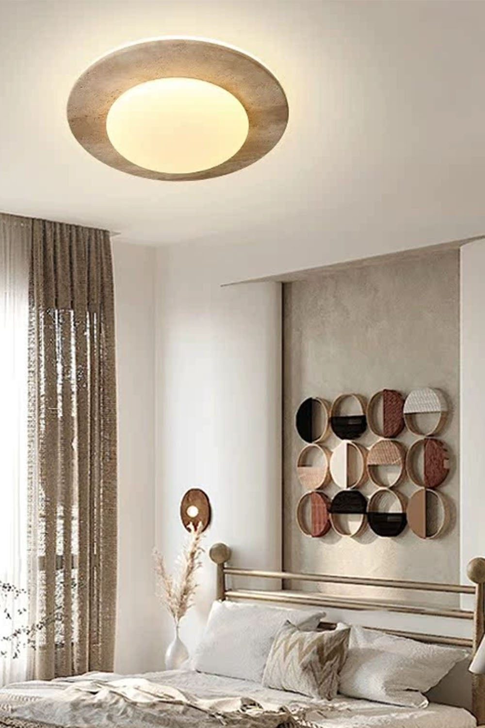 Cream Wabi-Sabi Ceiling Lamp - view 6 | vexalamps
