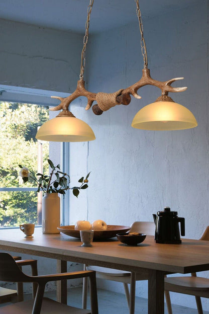 Creative glass antler chandelier - vexalamps