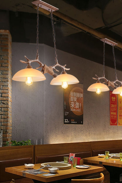 Creative glass antler chandelier - vexalamps