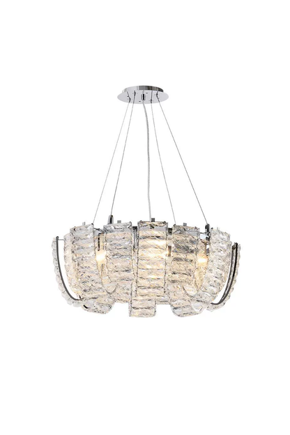 Crystal Chrome Chandelier | vexalamps