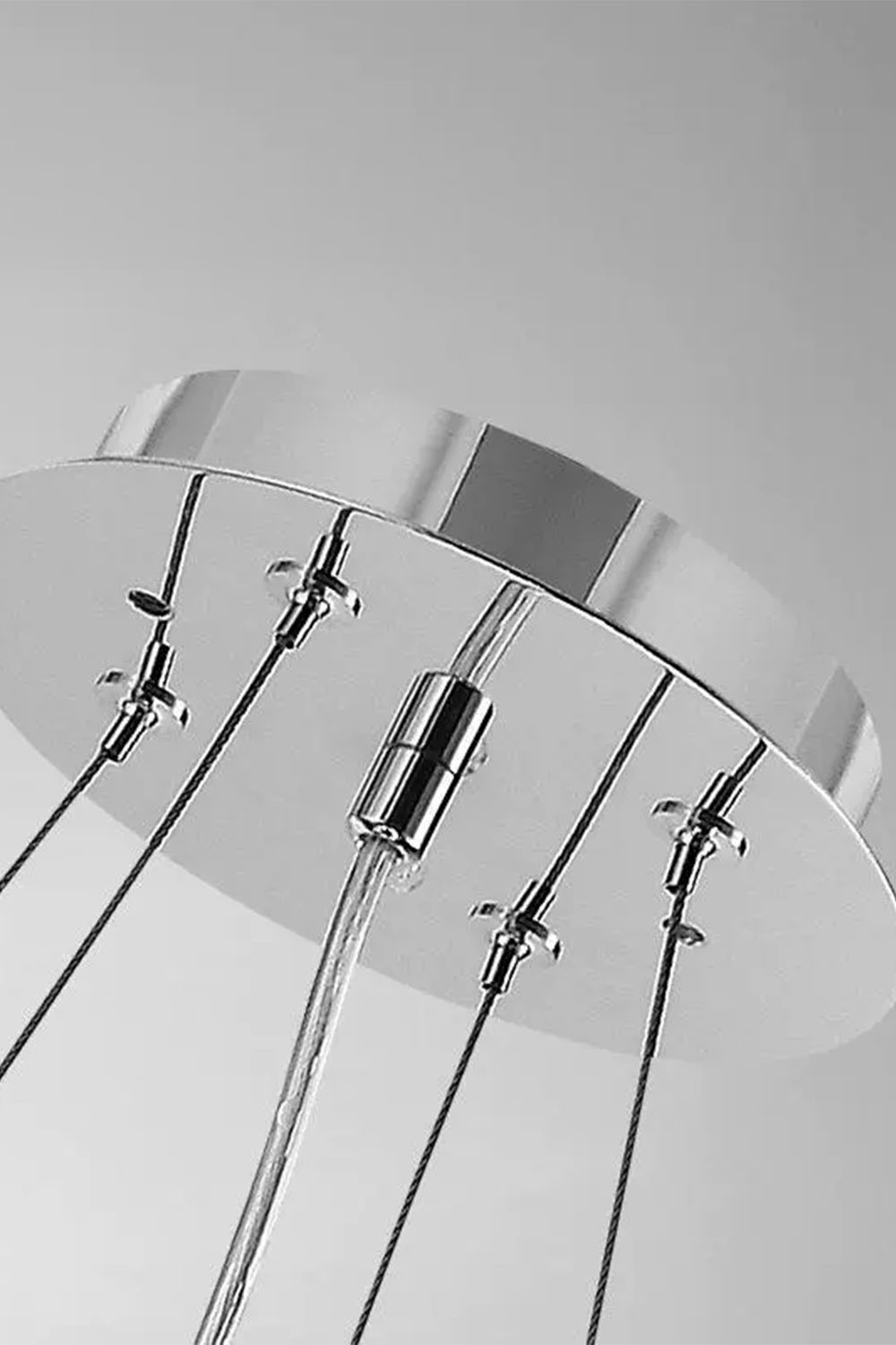 Crystal Chrome Chandelier - view 5 | vexalamps