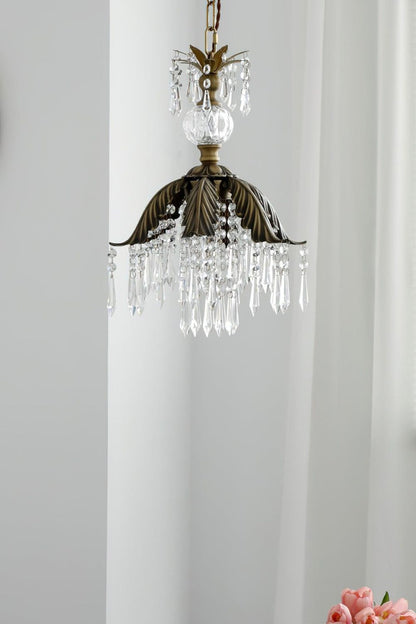 Crystal Palm Leaf Pendant Light - view 11 | vexalamps