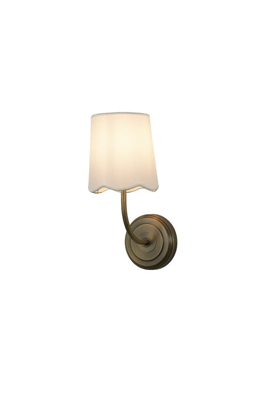 Curved Arm Fabric Shade Wall Sconce | vexalamps