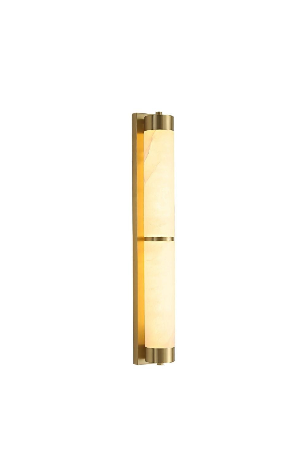 Cylindra Alabaster Brass Wall Light | vexalamps