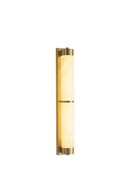 Cylindra Alabaster Brass Wall Light | vexalamps