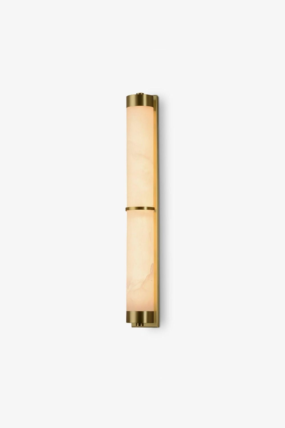 Cylindra Alabaster Brass Wall Light - view 35 | vexalamps