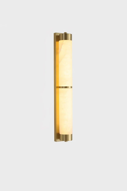 Cylindra Alabaster Brass Wall Light - view 30 | vexalamps