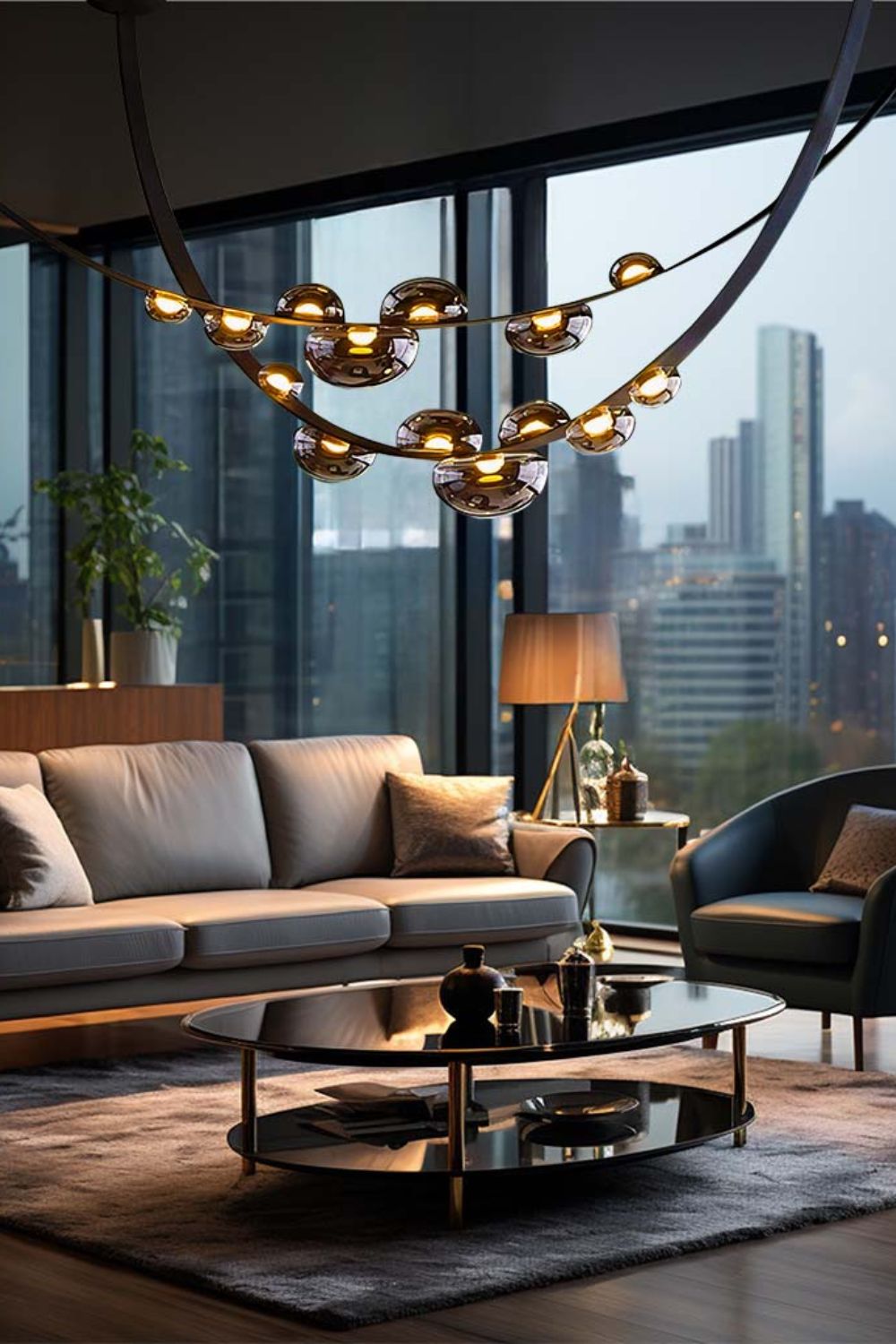 Dew Drops Chandelier - view 6 | vexalamps