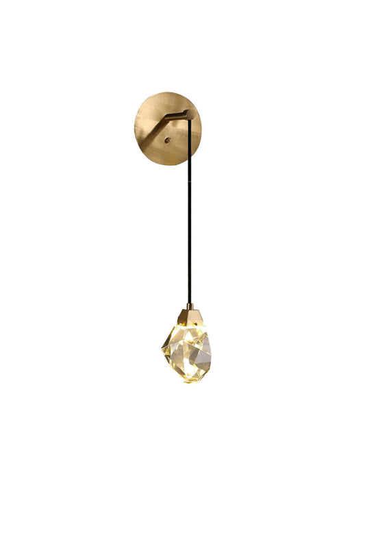 Diamond Crystal Glass Wall Light - vexalamps