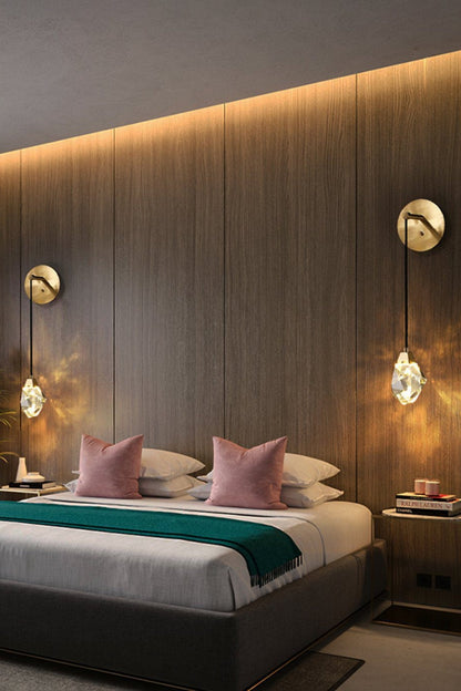 Diamond Crystal Glass Wall Light - vexalamps