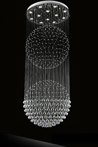Double Ball Crystal Chandelier - vexalamps