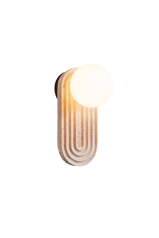 Elegant Travertine Wall Light | vexalamps