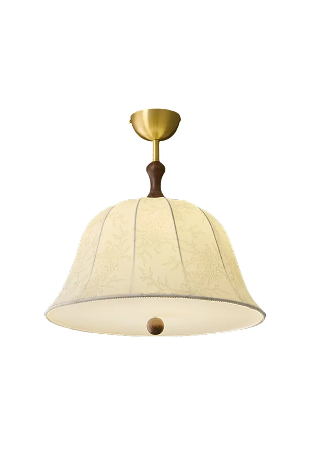 Fabric Brass Pendant Lamp - view 13 | vexalamps