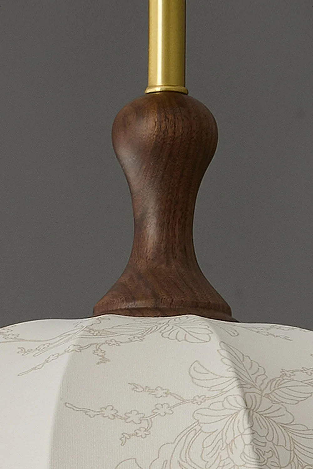 Fabric Brass Pendant Lamp - view 11 | vexalamps