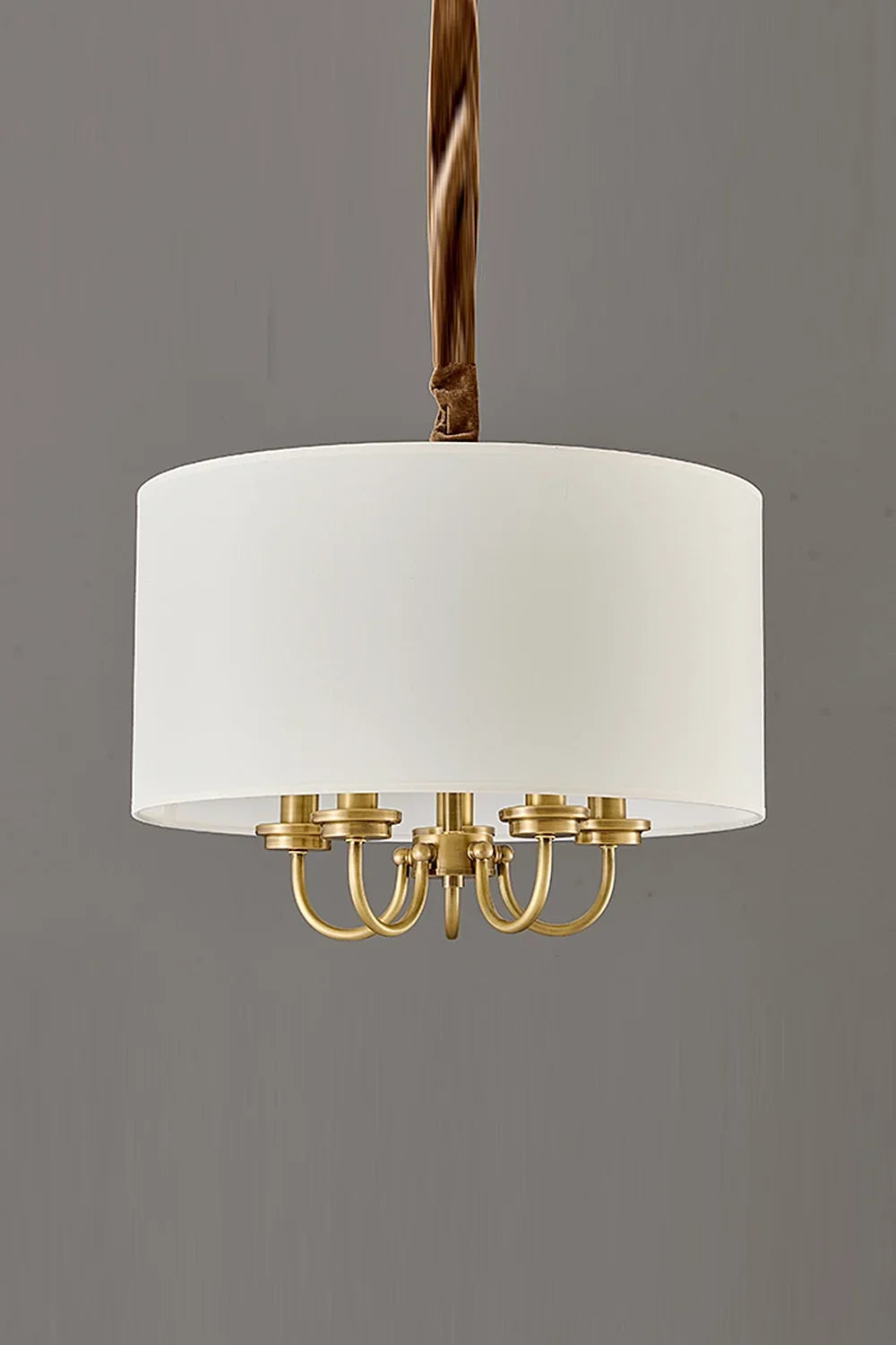 Fabric Cylindrical Pendant Lamp - view 8 | vexalamps