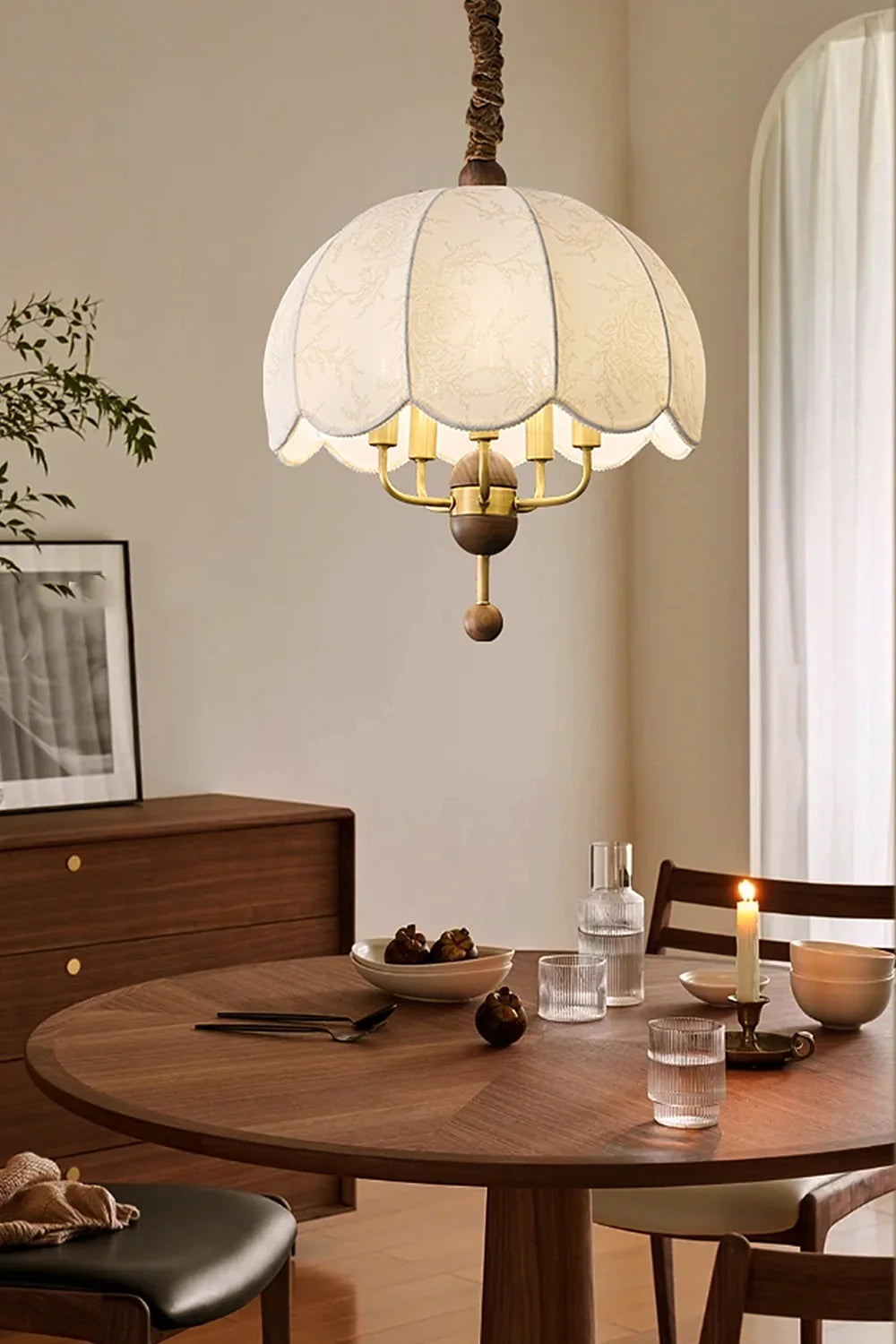 Fabric Lonzo Pendant Lamp - view 4 | vexalamps