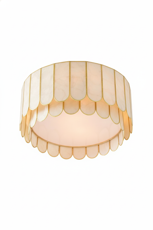 Faceted Shell Bloom Ceiling Light | vexalamps