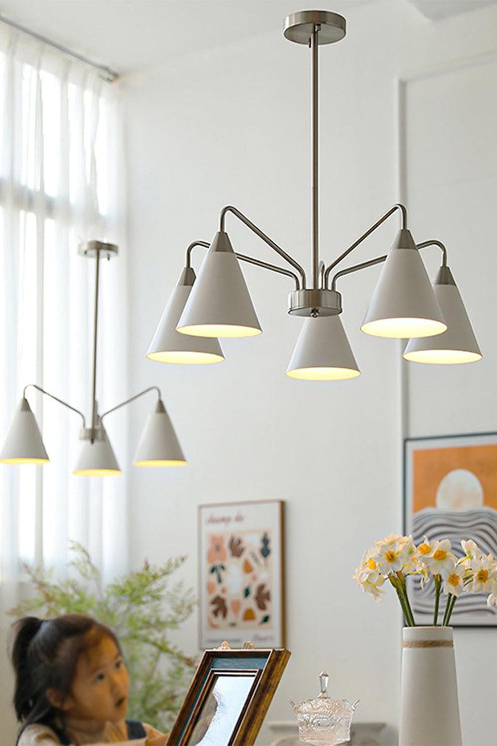 Fashion Cono Chandelier - view 10 | vexalamps