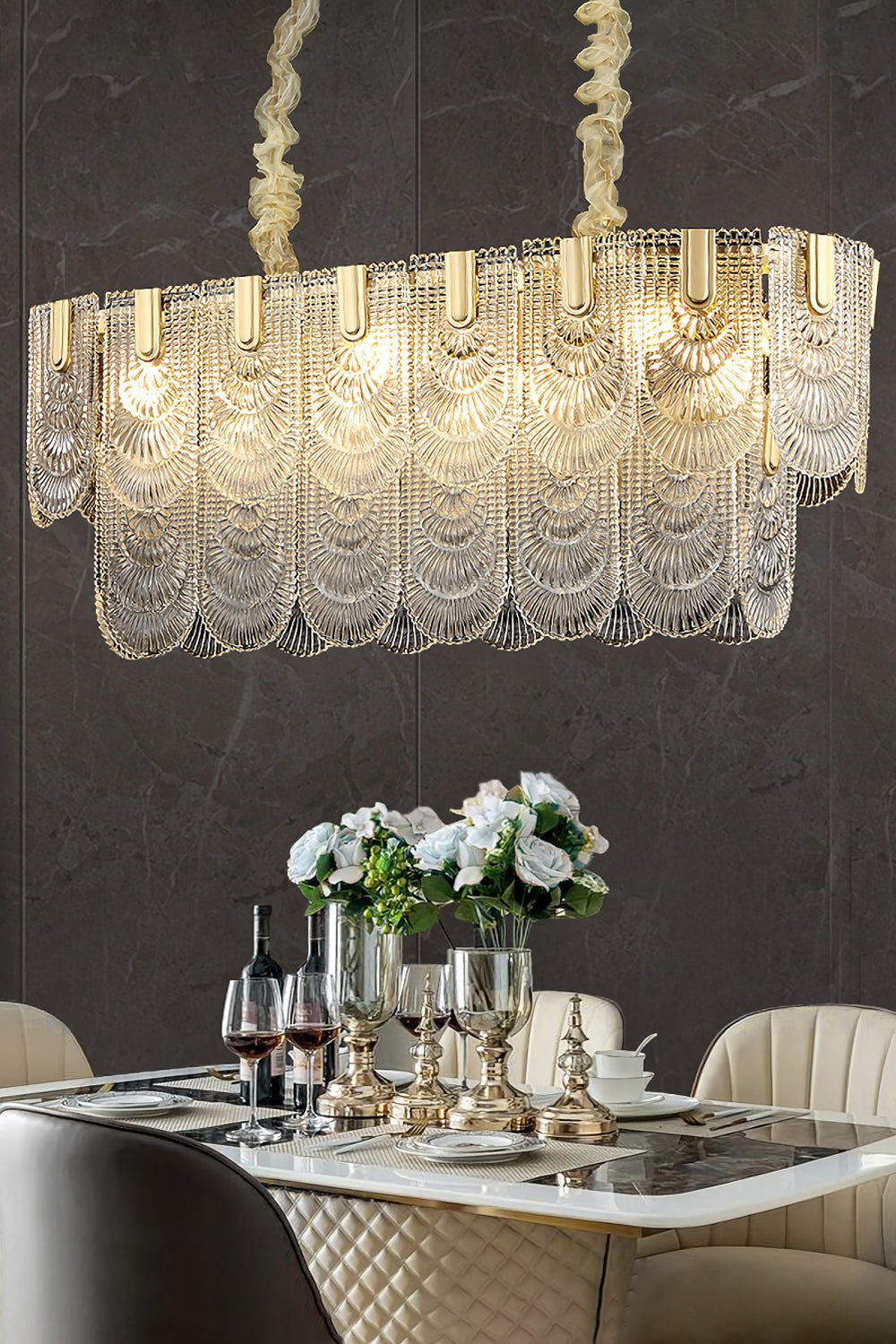 Fashional Crystal Glass Chandelier - vexalamps