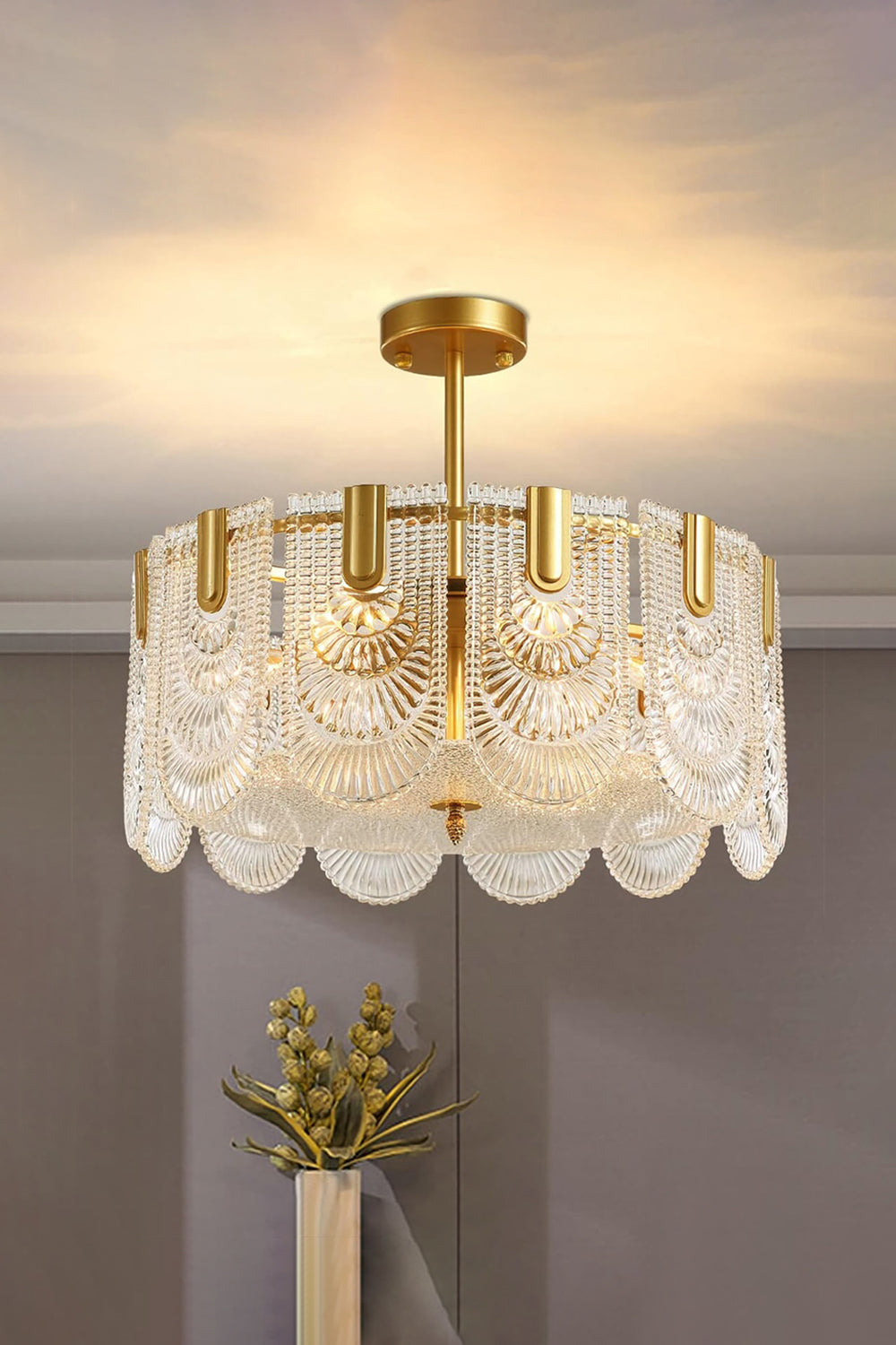 Fashional Crystal Glass Chandelier - vexalamps
