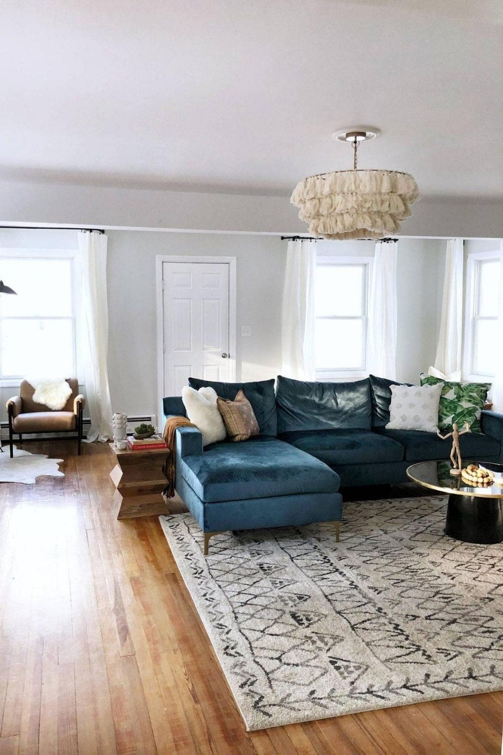 Fabric Fela Tassel Chandelier - view 21 | vexalamps