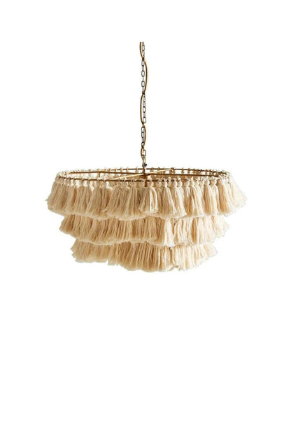 Fabric Fela Tassel Chandelier - view 30 | vexalamps