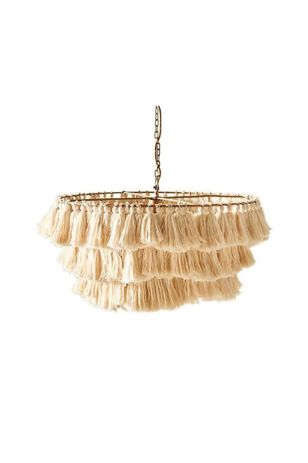 Fabric Fela Tassel Chandelier - view 31 | vexalamps