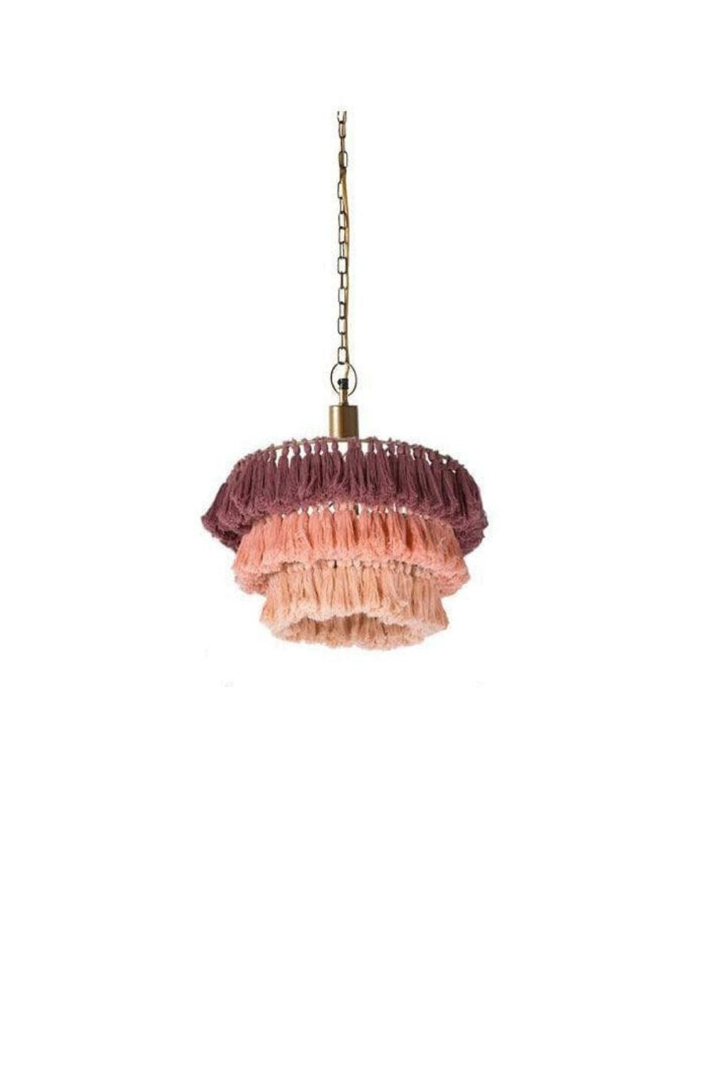 Fabric Fela Tassel Chandelier - view 38 | vexalamps