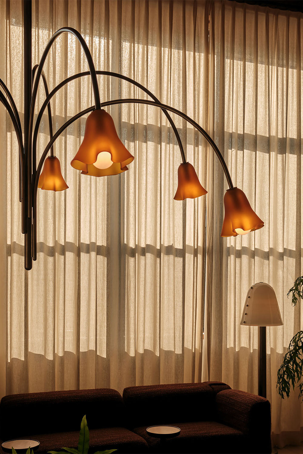 Flora Tulip Series Chandelier - view 16 | vexalamps