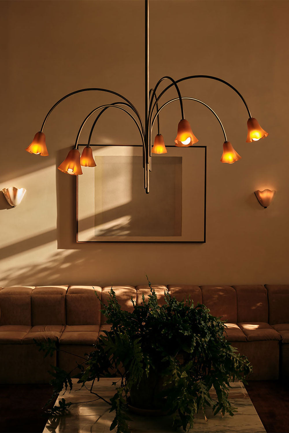 Flora Tulip Series Chandelier - view 3 | vexalamps