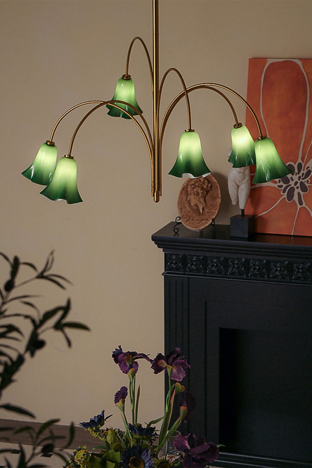 Flora Tulip Series Chandelier - view 2 | vexalamps
