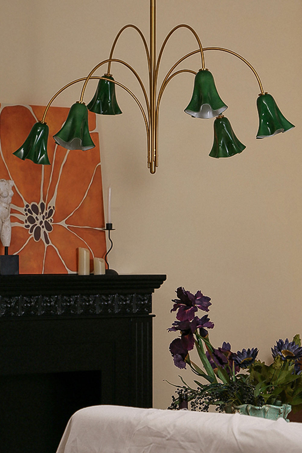 Flora Tulip Series Chandelier - view 8 | vexalamps