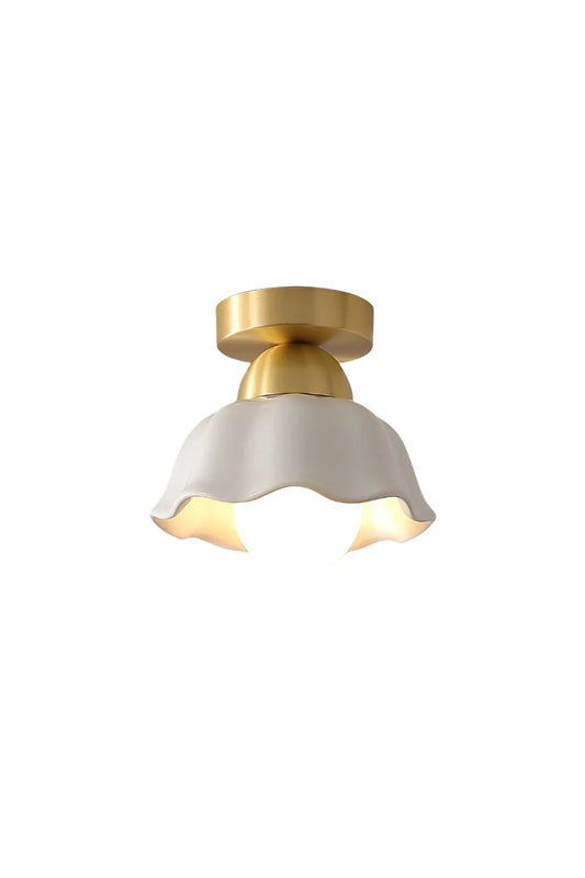 Flower Ceramic Brass Ceiling Light | vexalamps