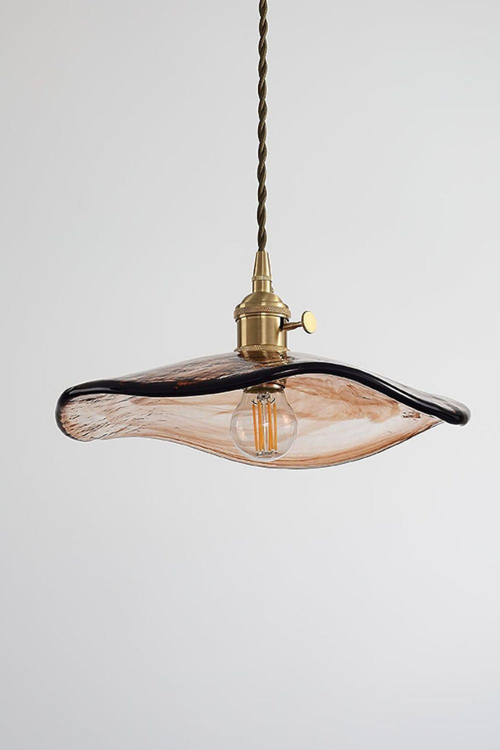 Flower Petal Glass Pendant Light - vexalamps