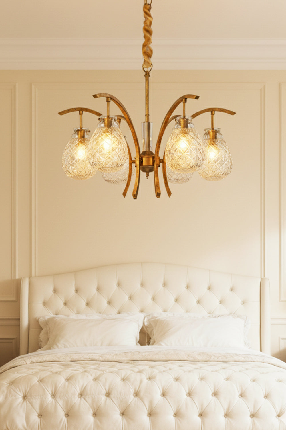 Flower bag chandelier - view 2 | vexalamps