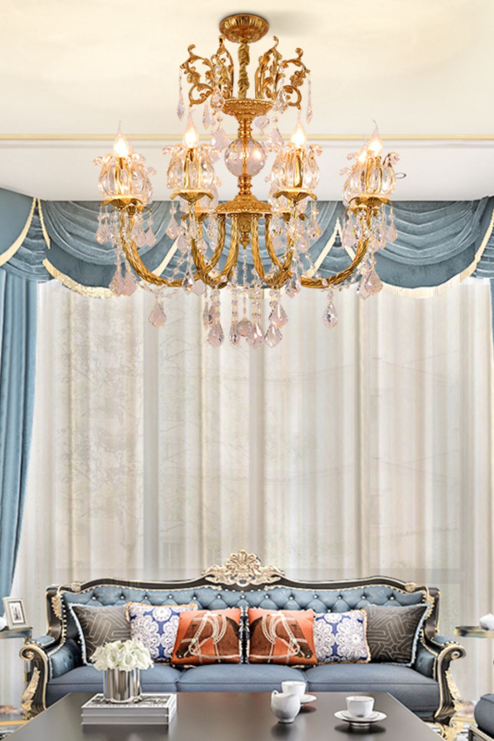 French Crystal Chandelier - vexalamps