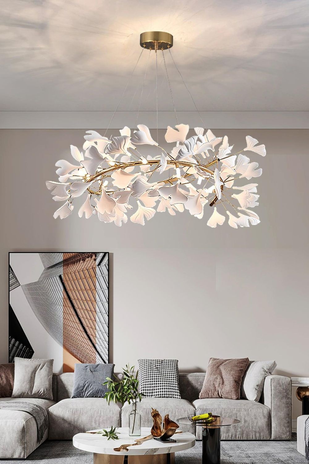 Gingko Chandelier U - vexalamps