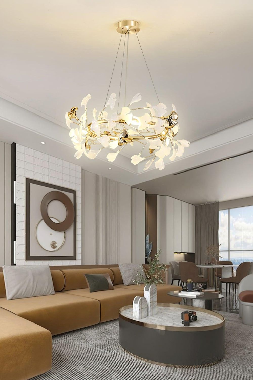 Gingko Chandelier U - vexalamps