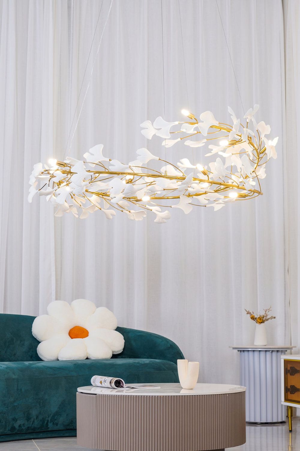 Gingko Chandelier U - vexalamps