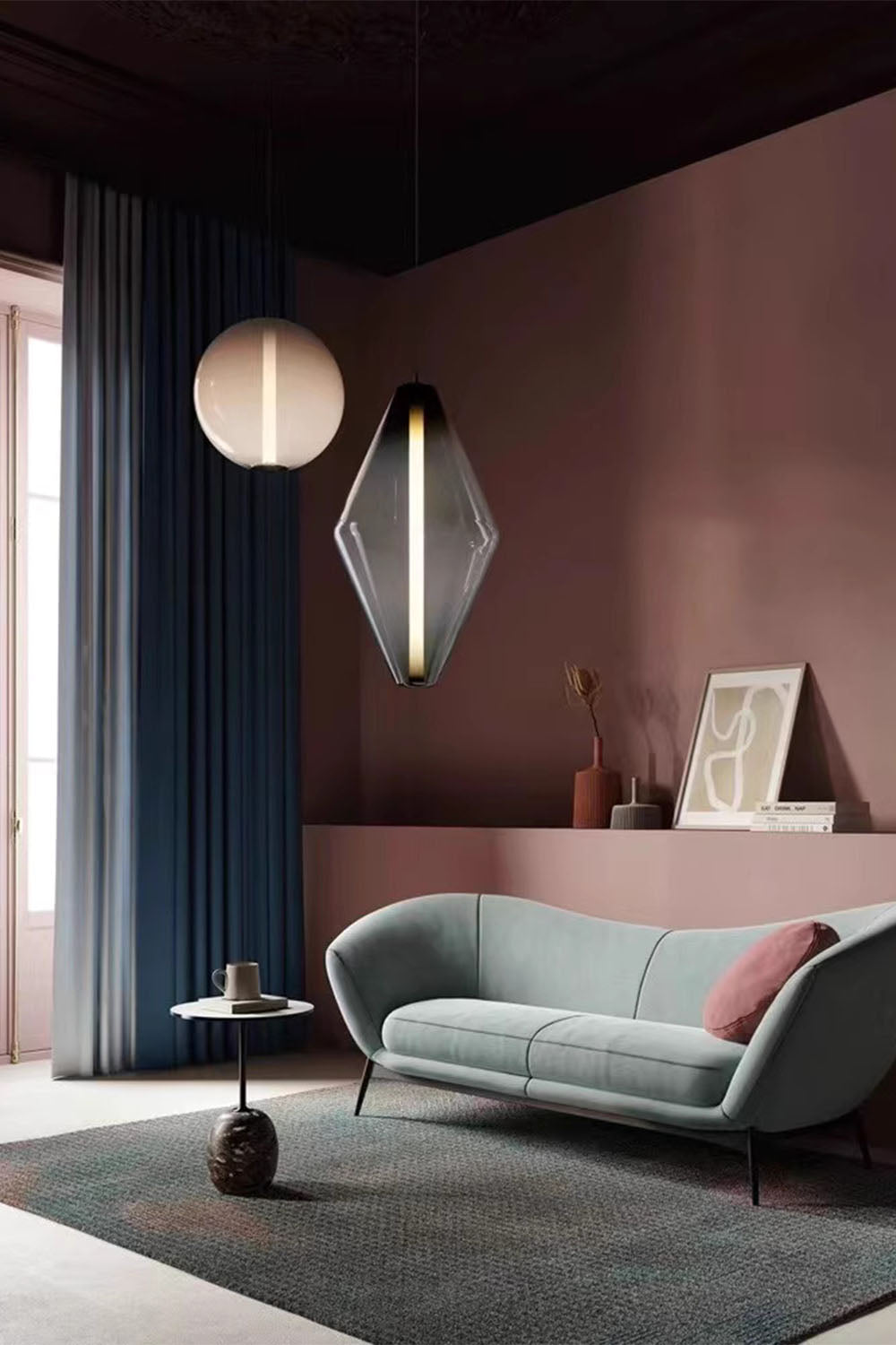 Glass Buoy Pendant Light - view 8 | vexalamps