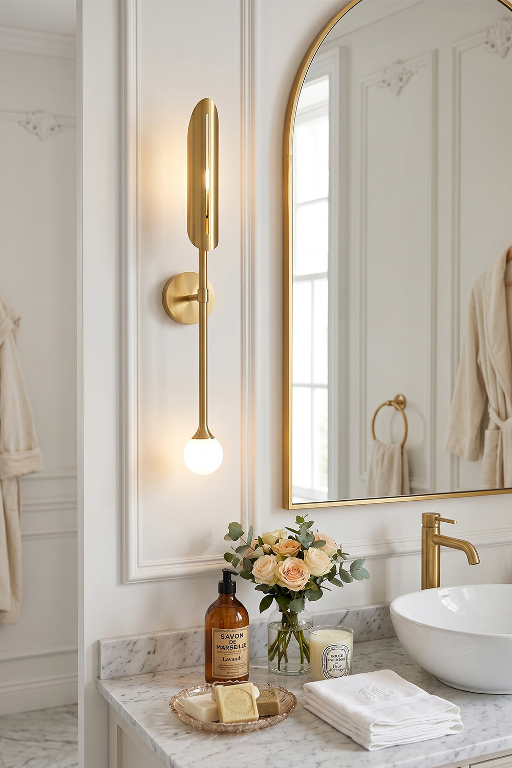 Gold Ion Modern Wall Lamp - view 6 | vexalamps