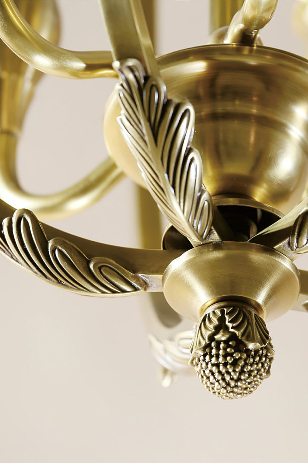 Golden Scroll-Lantern Chandelier - view 16 | vexalamps
