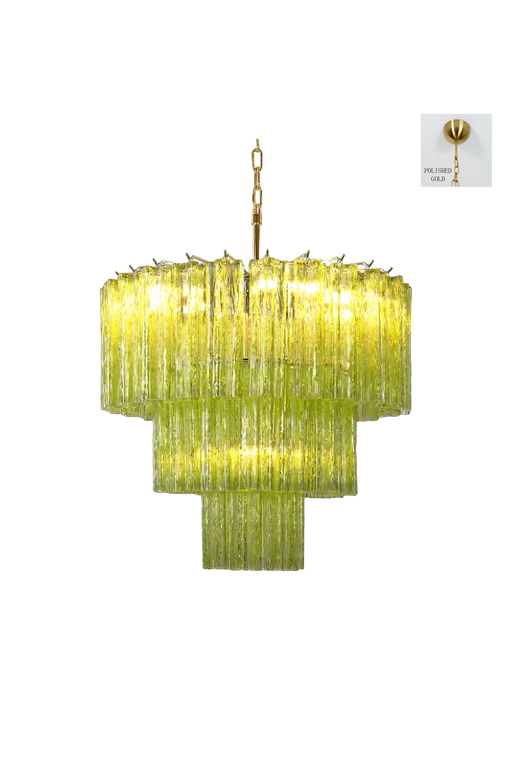 Green Glacier Tier Chandelier vexa lamps