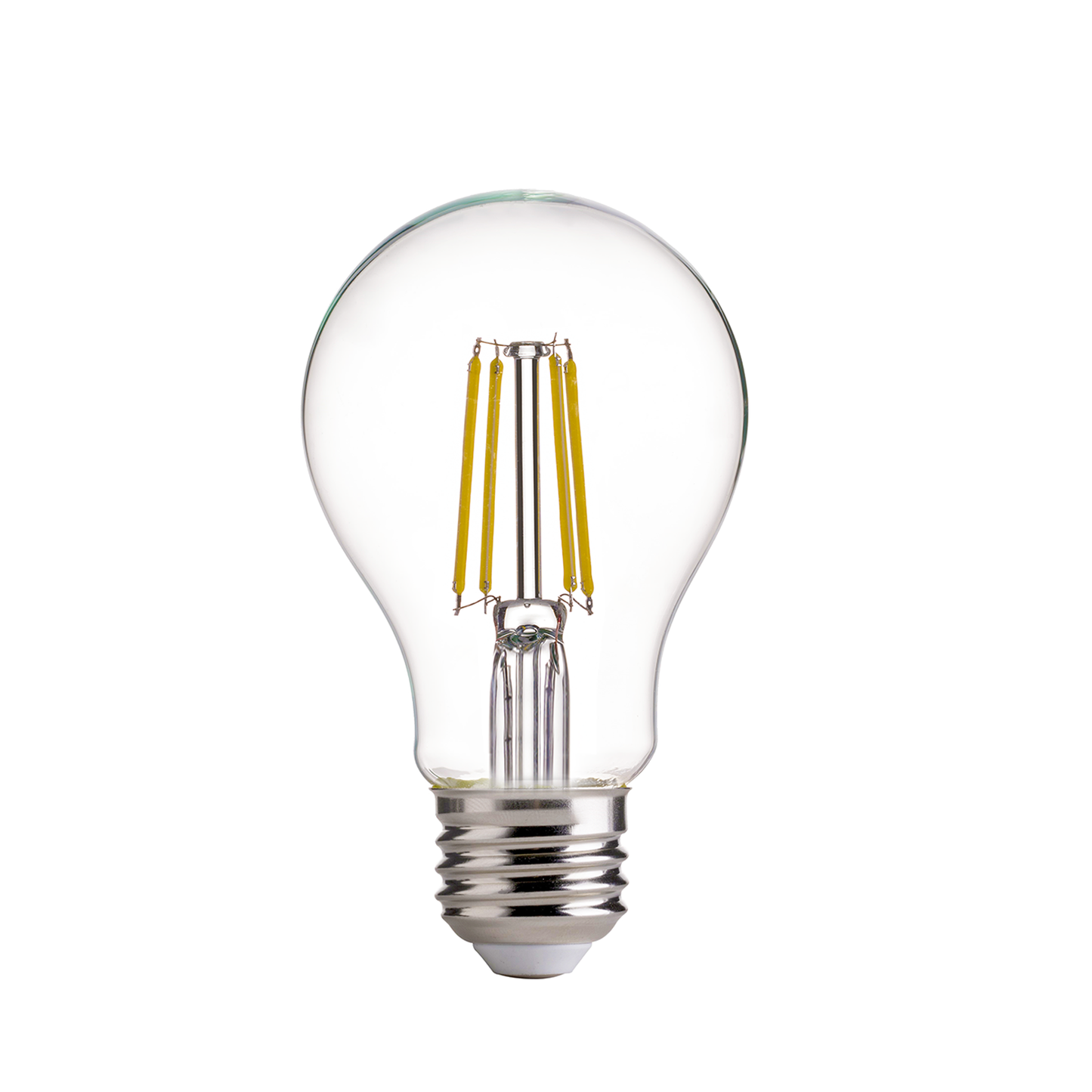 A19 Clear LED Filament Bulb, E26 7W 3000K Warm White
