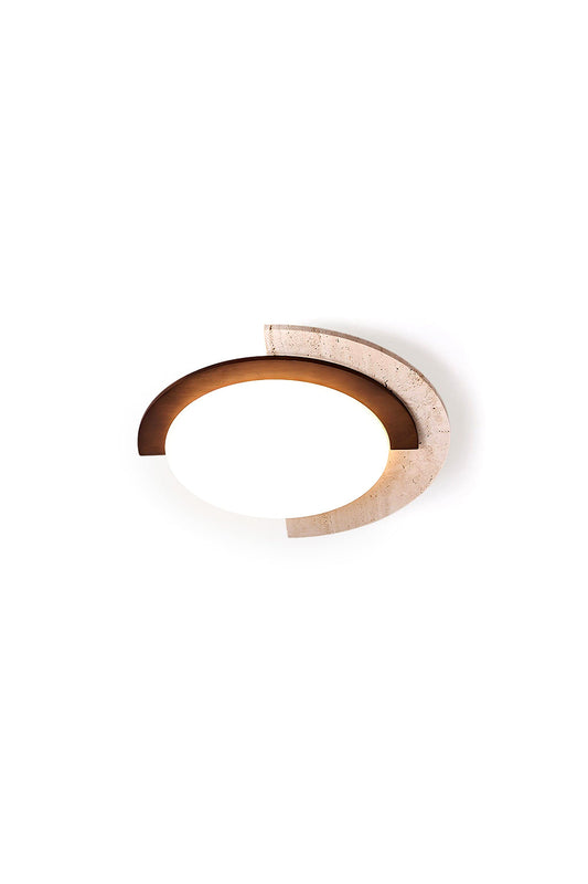 Halo Travertine Ceiling Light | vexalamps